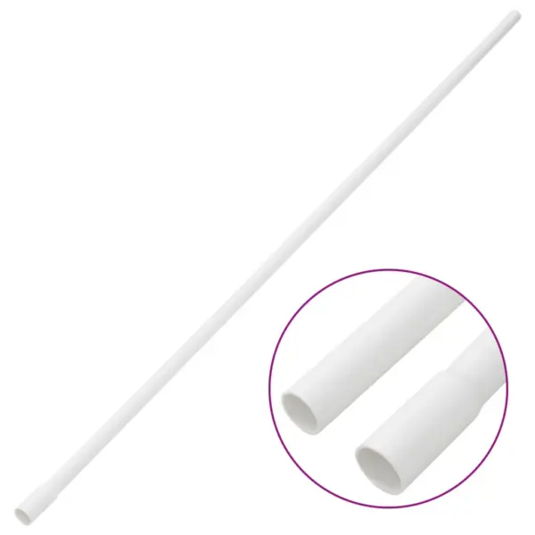 Valged PVC kaablikanalid kaablite peitmiseks, Ø16 mm, 30 x 1 m, kruvitav – 3