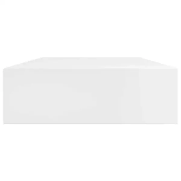 Valged seinariiulid sahtliga, 2 tk, mati MDF-ga, 80 x 25 x 8 cm – 5