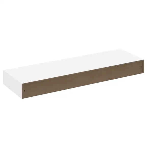 Valged seinariiulid sahtliga, 2 tk, mati MDF-ga, 80 x 25 x 8 cm – 6