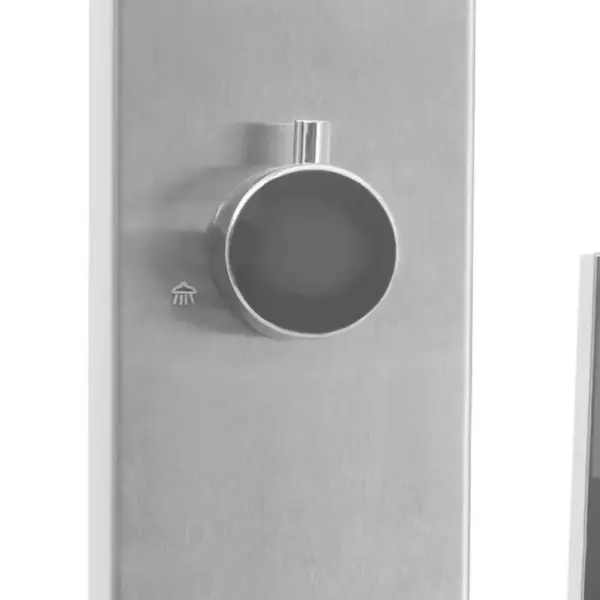 Välidušipaneel WPC alusega, roostevaba teras, pruun/hõbedane, 210 cm – 7