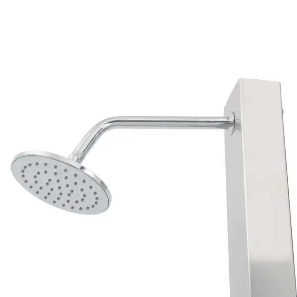 Välidušipaneel WPC alusega, roostevaba teras, pruun/hõbedane, 210 cm – 8