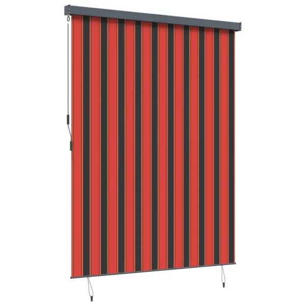 Välik rulookardin rõdule ja terrassile, oranž-pruun triibuline, kangas ja alumiinium, 200 x 250 cm – 3