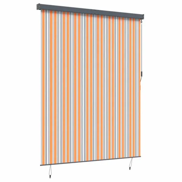 Välikardin rulookardin UV-kaitsega, kollane ja sinine, 200 x 250 cm, polüesterkangas ja alumiinium, ainult laekinnitus – 2