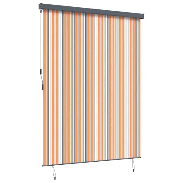 Välikardin rulookardin UV-kaitsega, kollane ja sinine, 200 x 250 cm, polüesterkangas ja alumiinium, ainult laekinnitus – 3