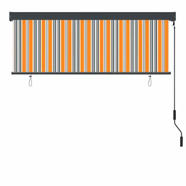 Välikasutuseks rulookardin rõdule ja terrassile, kollane-sinine, kangas ja alumiinium, 180 x 250 cm – 3
