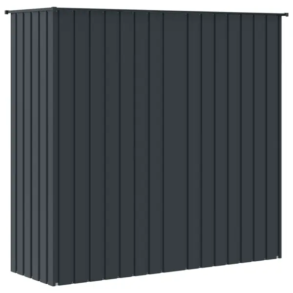 Välilinnupuur tsingitud terasest, antratsiithall, 215 x 78 x 200 cm – 8