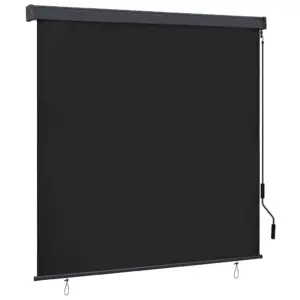 Välirulookardin antratsiit, 180 x 250 cm, polüesterkangas ja alumiinium, käsitsi rullitav, laekinnitusega