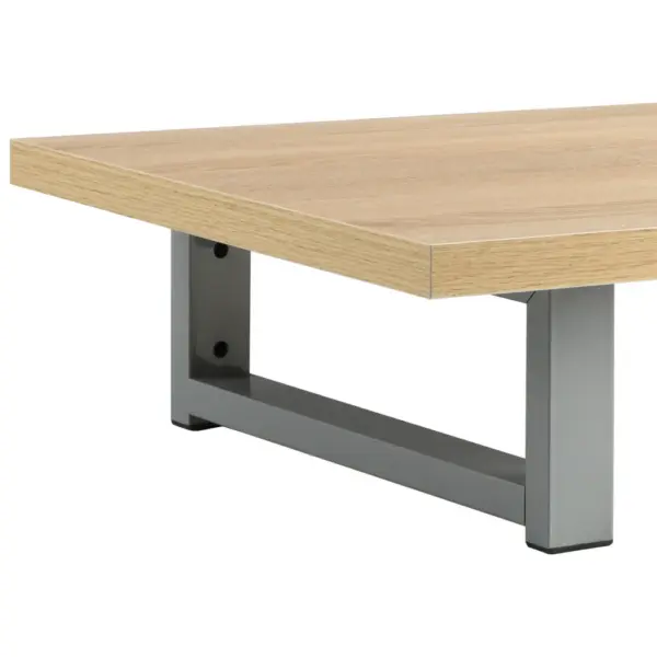 2-osaline vannitoa seinariiuli ja ovaalse keraamilise valamu komplekt, tamm, 60 cm - 12