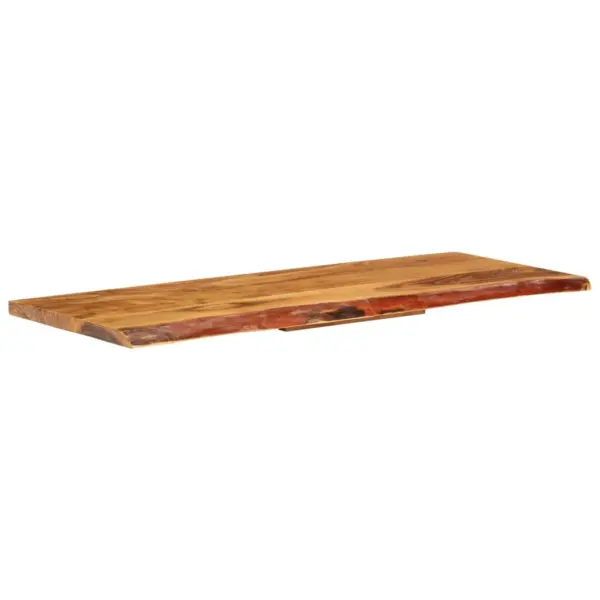 Vannitoa tasapind akaatsiapuidust naturaalse servaga, 140 x 52 x 3,8 cm – 12