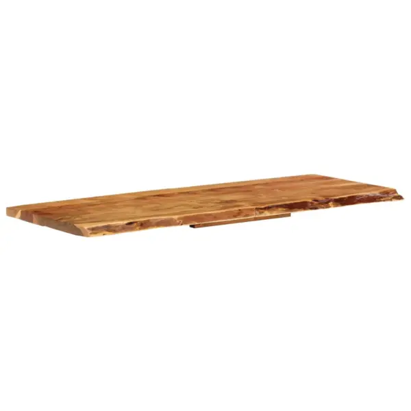 Vannitoa tasapind akaatsiapuidust naturaalse servaga, 140 x 52 x 3,8 cm – 10