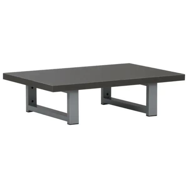 Kaheosaline vannitoamööbli komplekt seinariiuli ja ümmarguse keraamilise valamuga, hall, riiul 60 x 40 cm – 8