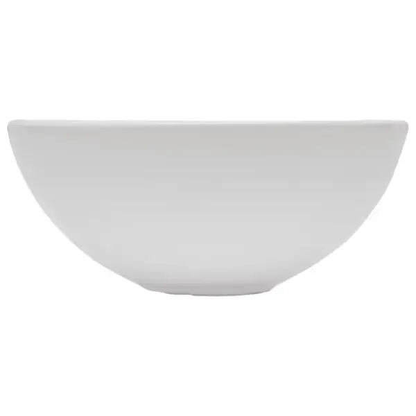 Kaheosaline vannitoamööbli komplekt seinariiuli ja ümmarguse keraamilise valamuga, valge, 60 cm - 11