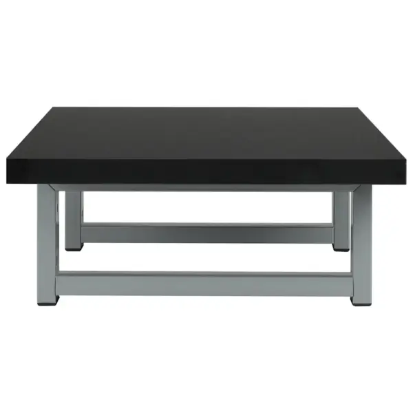 Kaheosaline vannitoariiuli ja ovaalse valamuga komplekt, must seinariiul, valge keraamiline valamu, 60 cm - 10