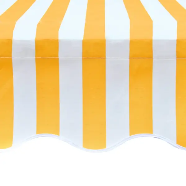UV-kindel varikatuse asenduskangas, valge-oranž, 5 x 3 m raamile – 4
