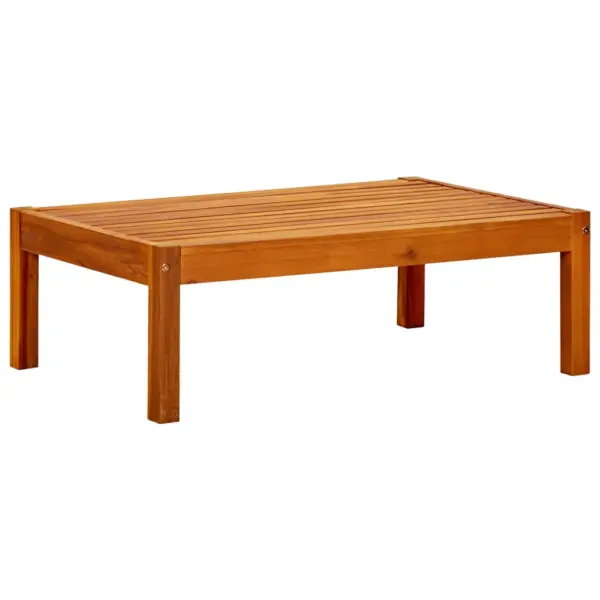 Varikatusega akaatsiapuidust aiapink lauaga ja jalatugedega, tumehallid padjad, 179 x 66 x 180 cm – 4