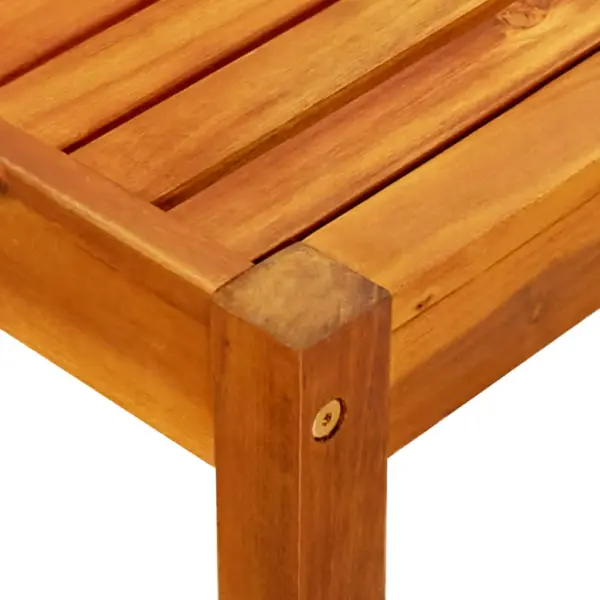 Varikatusega akaatsiapuidust aiapink lauaga ja jalatugedega, tumehallid padjad, 179 x 66 x 180 cm – 7