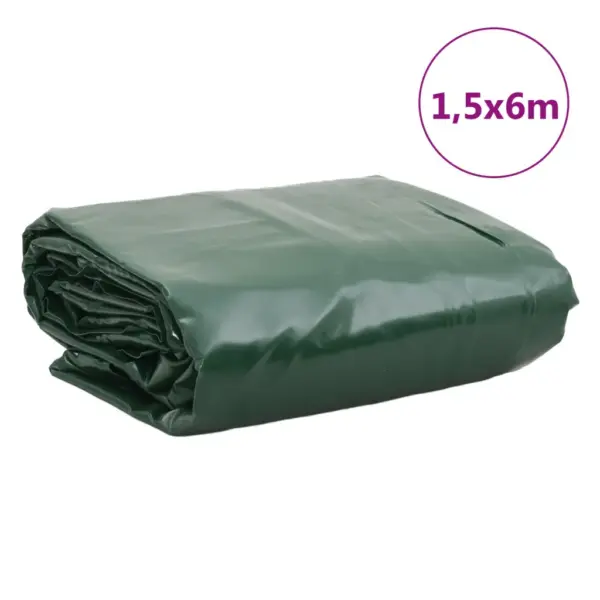 Veekindel roheline present PVC-kattega lõuendist, 1,5 x 6 m, 650 g/m² – 9