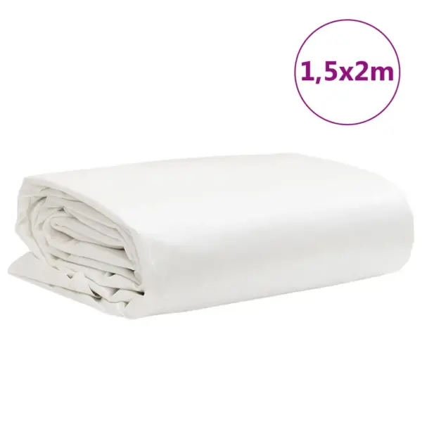 Veekindel valge present aiamööbli ja haagise katmiseks, 1,5 x 2 m, 650 g/m² – 9