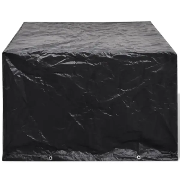Veekindlad UV-kindlad aiamööblikatted 4-kohalisele komplektile, 2 tk, must, 113 x 113 x 73 cm – 3