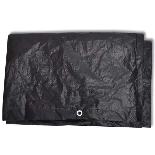 Veekindlad UV-kindlad aiamööblikatted 4-kohalisele komplektile, 2 tk, must, 113 x 113 x 73 cm – 4