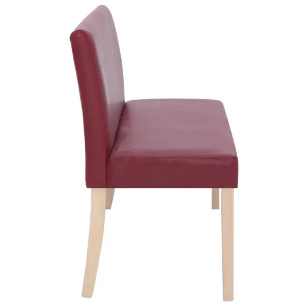 Veinipunane esikupink seljatoega, kunstnahk, männipuidust raam, 139,5 cm – 4
