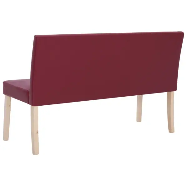 Veinipunane esikupink seljatoega, kunstnahk, männipuidust raam, 139,5 cm – 5