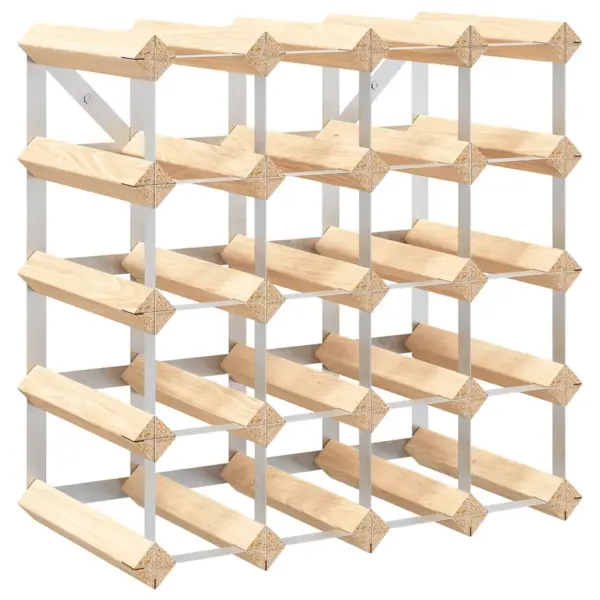 Veiniriiul 20 pudelile, männipuit ja tsingitud teras, 41,5 x 22,5 x 41,5 cm – 2