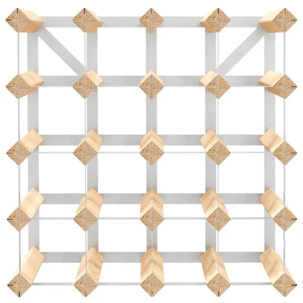 Veiniriiul 20 pudelile, männipuit ja tsingitud teras, 41,5 x 22,5 x 41,5 cm – 5