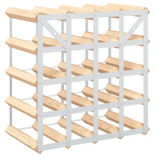 Veiniriiul 20 pudelile, männipuit ja tsingitud teras, 41,5 x 22,5 x 41,5 cm – 7