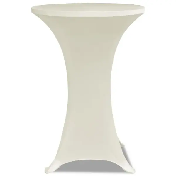 Veniv seisulaua kate, 2 tk, Ø 80 cm, kreemjasvalge – 3