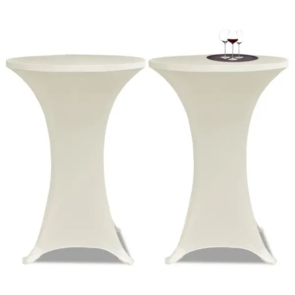 Veniv seisulauakate Ø 80 cm, kreemjasvalge, 4 tk – 2