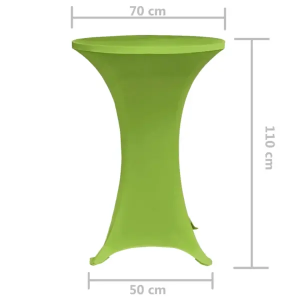 Venivad baarilauakatted, 2 tk, õunaroheline, 70 cm – 5