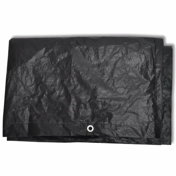 Aiamööblikatted rotangimööblile, 2 tk, must, 8 kinnitusavaga, 140 x 70 x 90 cm – 4