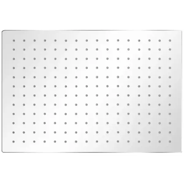 Ristkülikukujulised vihmaduši otsakud, 2 tk, roostevaba teras, hõbedane, 40 x 30 cm – 2