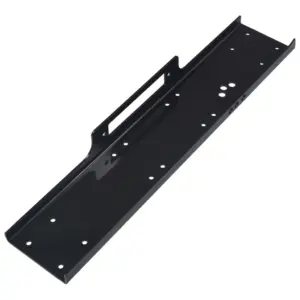 Universaalne vintsi paigaldusplaat 5400 kg, must teras, 92 x 18 x 8,5 cm