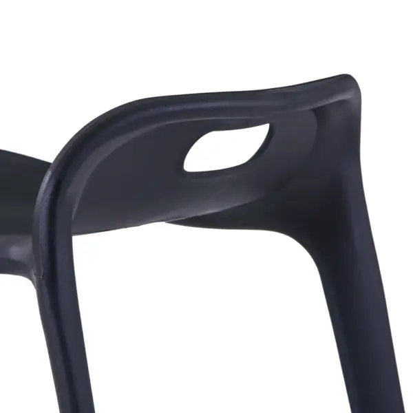 Virnastatavad plasttaburetid 4 tk, must, 36,5 x 41 x 54,5 cm – 7