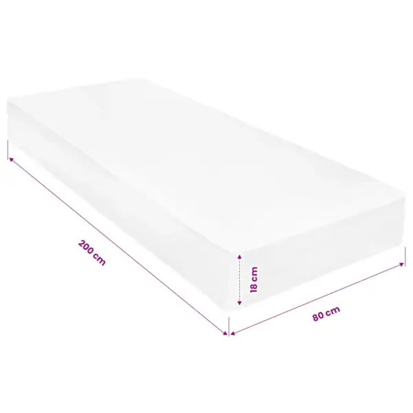 Viskoosmäluvahust madrats 80 x 200 cm, 18 cm H2, pestava kattega – 11
