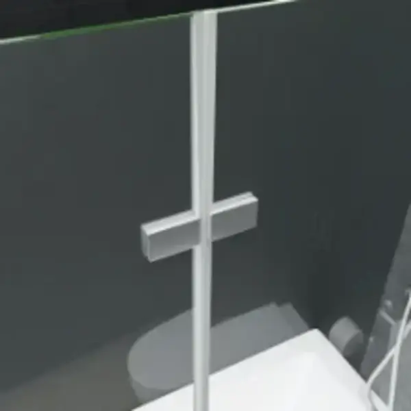 Volditav dušinurga uks kahe paneeliga, ESG turvaklaas, rätikupuuga, reguleeritav laius 120–121 cm, 120 x 140 cm – 6