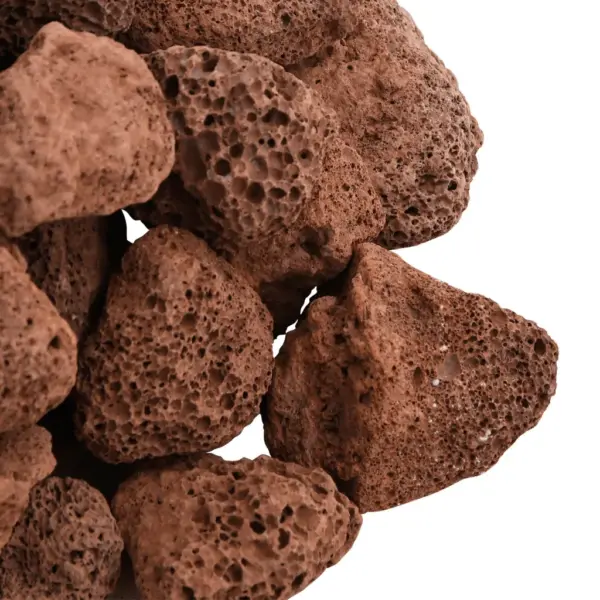 Punased vulkaanilised laavakivid akvaariumile ja aiale, 3–5 cm, 10 kg pakk – 5