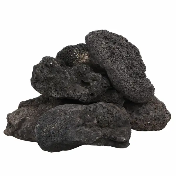 Vulkaanilised laavakivid akvaariumile ja aiale, must, 10–30 cm, 10 kg – 3