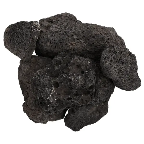Vulkaanilised laavakivid akvaariumile ja aiale, must, 10–30 cm, 10 kg – 4