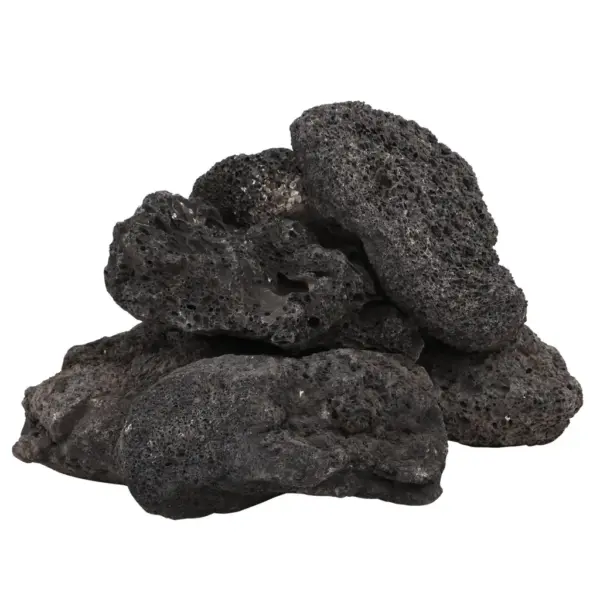 Vulkaanilised laavakivid akvaariumile ja aeda, must, 10–30 cm, 25 kg pakk - 3