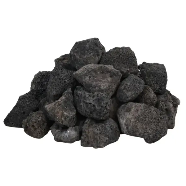 Vulkaanilised laavakivid akvaariumile ja aeda, must, 3–5 cm, 25 kg - 3