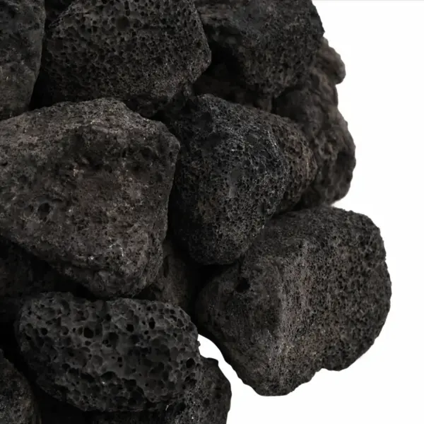 Vulkaanilised laavakivid akvaariumile ja aeda, must, 3–5 cm, 25 kg - 5