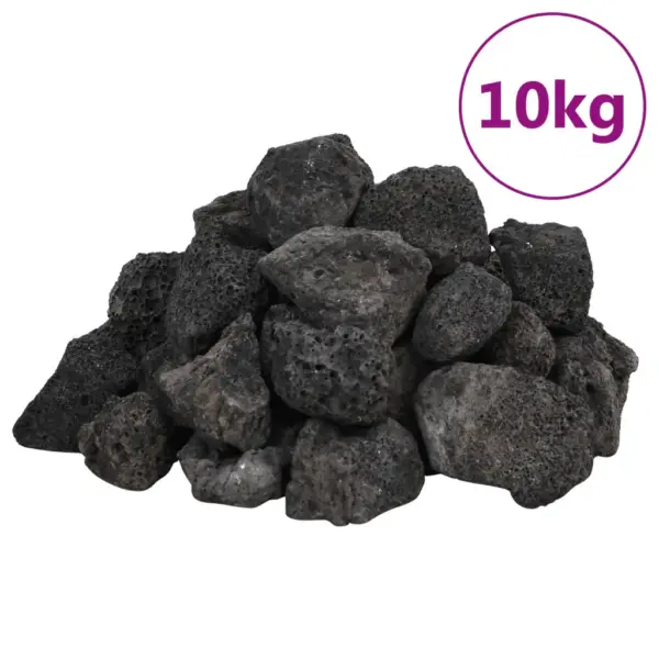 Vulkaanilised laavakivid akvaariumi ja aeda, must, 3–5 cm, 10 kg – 2