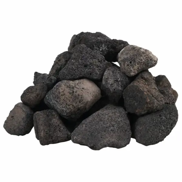 Vulkaanilised laavakivid akvaariumile ja aeda, must, 5–8 cm, 25 kg pakk – 3