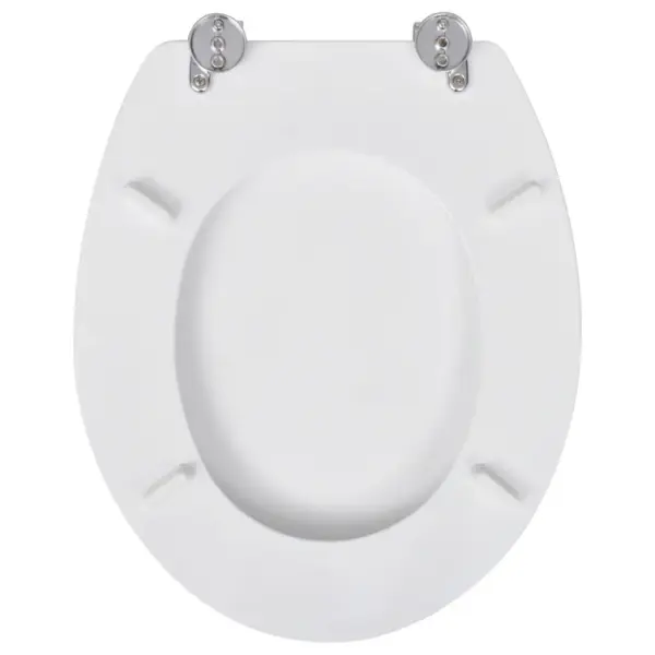 Universaalsed WC-prill-lauad kaante ja reguleeritavate hingedega, MDF, valge, 2 tk – 5
