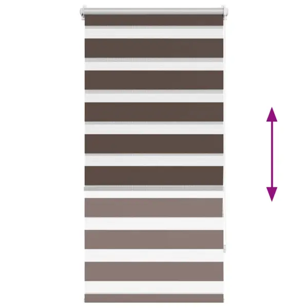 Zebra rullkardin 60 x 120 cm, kohvipruun, polüesterkangas – 5
