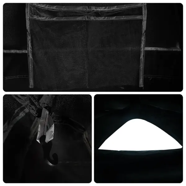 1-kohaline matkatelk pimendava valge veekindla kangaga, 213 x 84 x 100 cm – 12