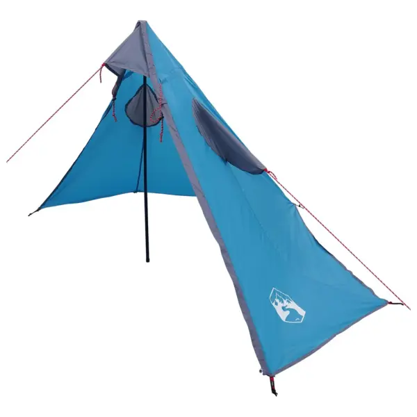 2-in-1 vihmakeep ja varjualune kapuutsiga, sinine, 262 x 126 x 130 cm – 3